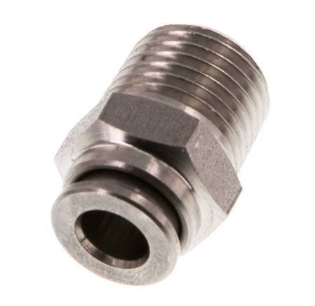 6mm x R1/4'' Push-in Fitting with Male Threads Stainless Steel FKM