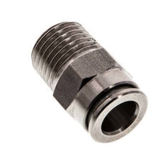 8mm x R1/4'' Push-in Fitting with Male Threads Stainless Steel FKM