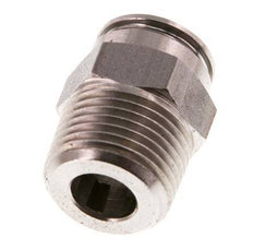10mm x R3/8'' Push-in Fitting with Male Threads Stainless Steel FKM