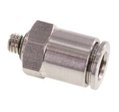 6mm x M 5 Push-in Fitting with Male Threads Stainless Steel FKM