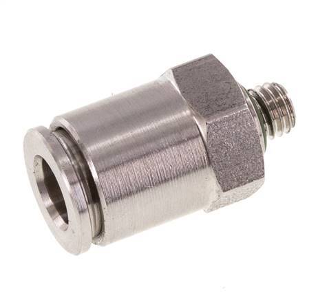 6mm x M 5 Push-in Fitting with Male Threads Stainless Steel FKM
