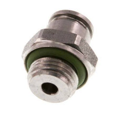 4mm x G1/8'' Push-in Fitting with Male Threads Stainless Steel FKM