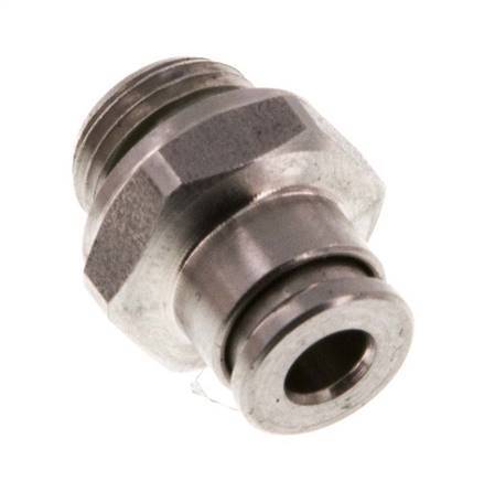 4mm x G1/8'' Push-in Fitting with Male Threads Stainless Steel FKM