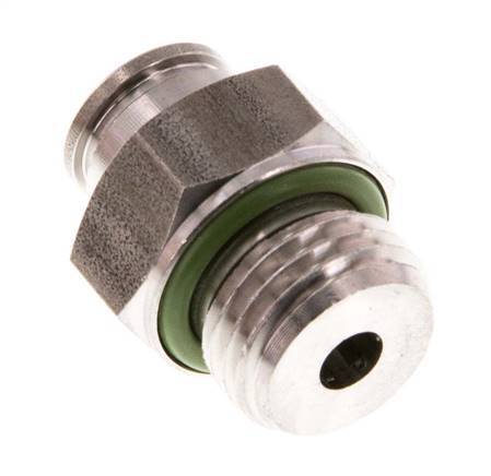 6mm x G1/4'' Push-in Fitting with Male Threads Stainless Steel FKM