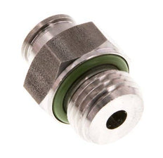 6mm x G1/4'' Push-in Fitting with Male Threads Stainless Steel FKM