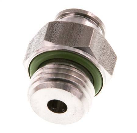 6mm x G1/4'' Push-in Fitting with Male Threads Stainless Steel FKM
