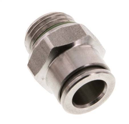 8mm x G1/4'' Push-in Fitting with Male Threads Stainless Steel FKM