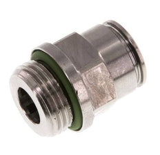 10mm x G3/8'' Push-in Fitting with Male Threads Stainless Steel FKM