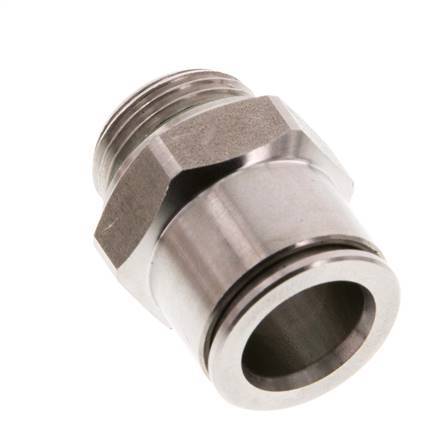 12mm x G3/8'' Push-in Fitting with Male Threads Stainless Steel FKM