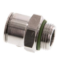 12mm x G3/8'' Push-in Fitting with Male Threads Stainless Steel FKM