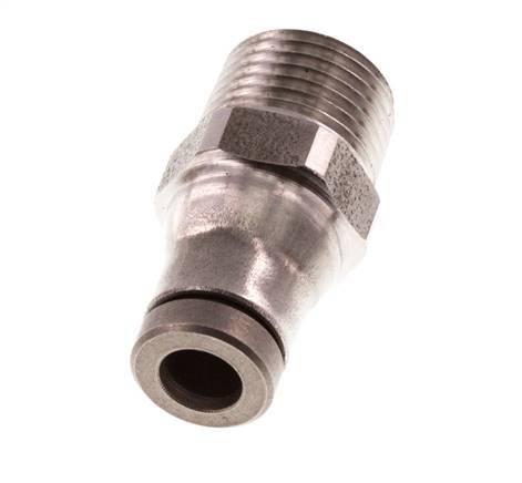 4mm x 1/8'' NPT Push-in Fitting with Male Threads Stainless Steel FKM