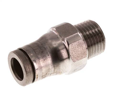 6mm x 1/8'' NPT Push-in Fitting with Male Threads Stainless Steel FKM