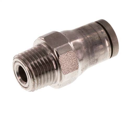 6mm x 1/8'' NPT Push-in Fitting with Male Threads Stainless Steel FKM