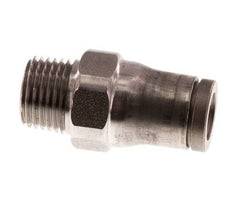 6mm x 1/8'' NPT Push-in Fitting with Male Threads Stainless Steel FKM