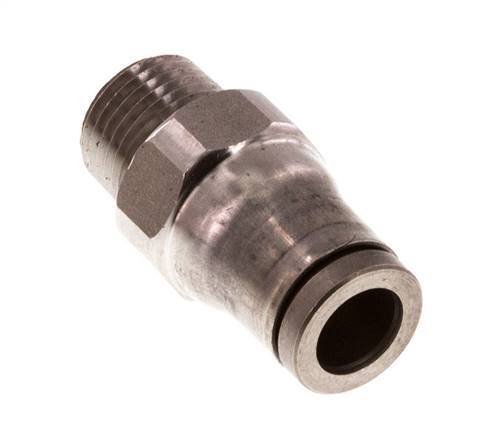 6mm x 1/8'' NPT Push-in Fitting with Male Threads Stainless Steel FKM