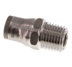 8mm x 1/4'' NPT Push-in Fitting with Male Threads Stainless Steel FKM