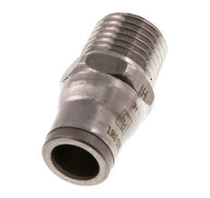 8mm x 1/4'' NPT Push-in Fitting with Male Threads Stainless Steel FKM