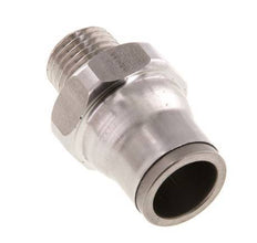 12mm x 1/4'' NPT Push-in Fitting with Male Threads Stainless Steel FKM