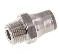 12mm x 3/8'' NPT Push-in Fitting with Male Threads Stainless Steel FKM