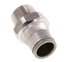 12mm x 3/8'' NPT Push-in Fitting with Male Threads Stainless Steel FKM