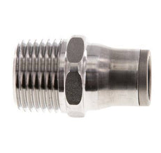 12mm x 1/2'' NPT Push-in Fitting with Male Threads Stainless Steel FKM