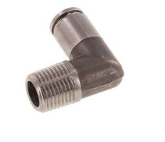 4mm x R1/8'' 90deg Elbow Push-in Fitting with Male Threads Stainless Steel FKM