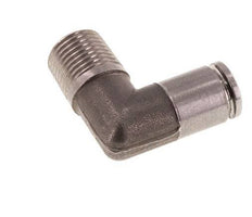 4mm x R1/8'' 90deg Elbow Push-in Fitting with Male Threads Stainless Steel FKM