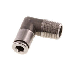 4mm x R1/8'' 90deg Elbow Push-in Fitting with Male Threads Stainless Steel FKM