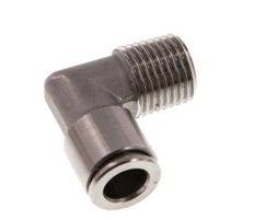 8mm x R1/4'' 90deg Elbow Push-in Fitting with Male Threads Stainless Steel FKM