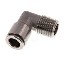 8mm x R1/4'' 90deg Elbow Push-in Fitting with Male Threads Stainless Steel FKM