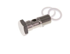 1-way Stainless Steel Banjo Bolt with G1/8'' Male Threads PTFE