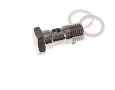 1-way Stainless Steel Banjo Bolt with G1/4'' Male Threads PTFE