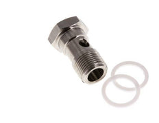 1-way Stainless Steel Banjo Bolt with G3/8'' Male Threads PTFE