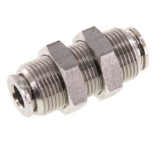 6mm Push-in Fitting Stainless Steel FKM Bulkhead