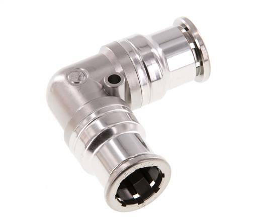 16mm 90deg Elbow Push-in Fitting Stainless Steel FKM