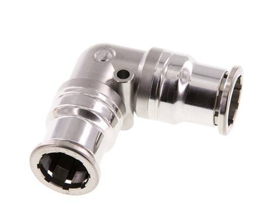 16mm 90deg Elbow Push-in Fitting Stainless Steel FKM