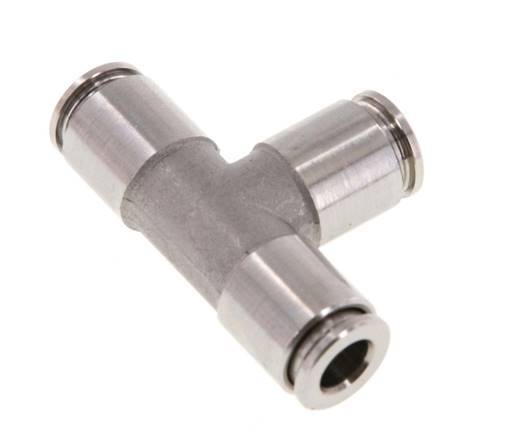 6mm Tee Push-in Fitting Stainless Steel FKM