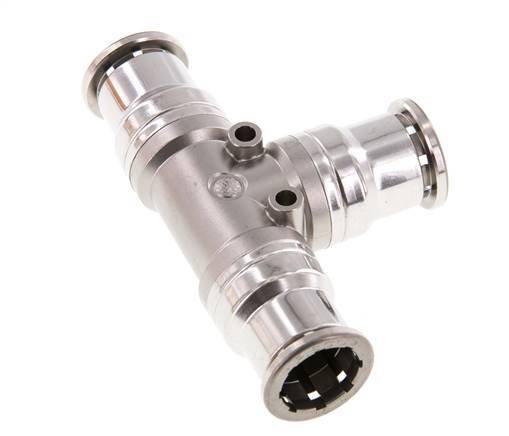 16mm Tee Push-in Fitting Stainless Steel FKM