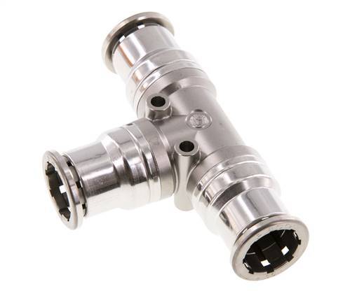 16mm Tee Push-in Fitting Stainless Steel FKM