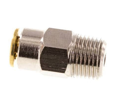 4mm x R1/8'' Push-in Fitting with Male Threads Brass NBRHigh Pressure [2 Pieces]