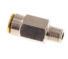 6mm x M 8 x 1 (conical) Push-in Fitting with Male Threads Brass NBRHigh Pressure [2 Pieces]