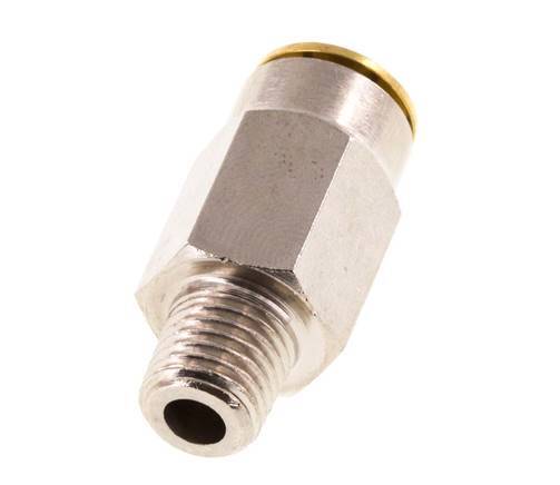 6mm x M 8 x 1 (conical) Push-in Fitting with Male Threads Brass NBRHigh Pressure [2 Pieces]