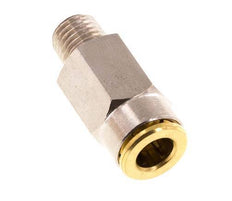 6mm x M 8 x 1 (conical) Push-in Fitting with Male Threads Brass NBRHigh Pressure [2 Pieces]