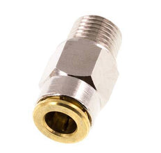 6mm x M 10 x 1 (conical) Push-in Fitting with Male Threads Brass NBRHigh Pressure [2 Pieces]