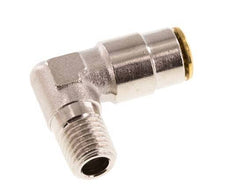 4mm x M 8 x 1 (conical) 90deg Elbow Push-in Fitting with Male Threads Brass NBRHigh Pressure [2 Pieces]