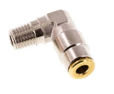 4mm x M 8 x 1 (conical) 90deg Elbow Push-in Fitting with Male Threads Brass NBRHigh Pressure [2 Pieces]