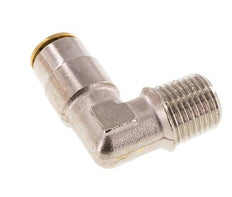 4mm x M 10 x 1 (conical) 90deg Elbow Push-in Fitting with Male Threads Brass NBRHigh Pressure [2 Pieces]