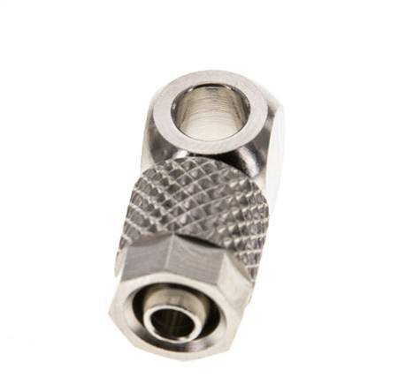 6x4 & M5 Nickel plated Brass Banjo Push-on Fitting [5 Pieces]