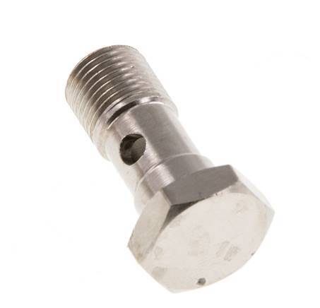 1-way nickel-plated Brass Banjo Bolt with G1/8'' Male Threads L22.5mm [5 Pieces]