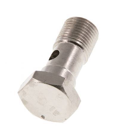 1-way nickel-plated Brass Banjo Bolt with G1/8'' Male Threads L22.5mm [5 Pieces]